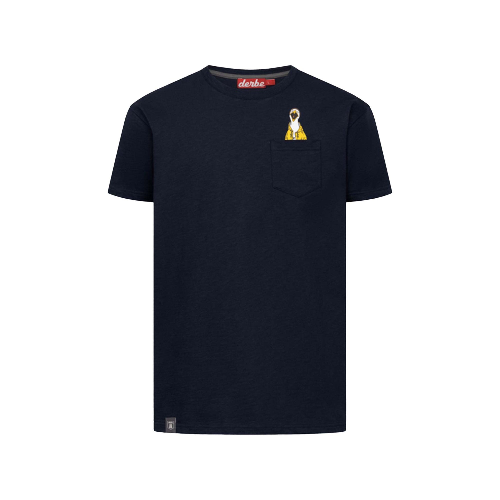Derbe Herren T-Shirt Schreimöwe Pocket – navy