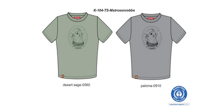 Derbe Kids T-Shirt K-104-TS-Matrosenrobbe