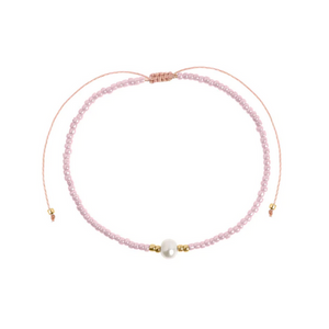 Timi Damen Armband Alba - Perle mit Perlen-Makramee