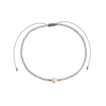 Timi Damen Armband Alba - Perle mit Perlen-Makramee