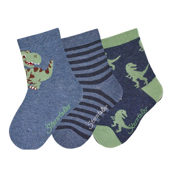 Sterntaler Kinder Socken Dino 3er Pack