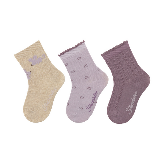 Sterntaler Kinder Socken Mäuse 3er Pack