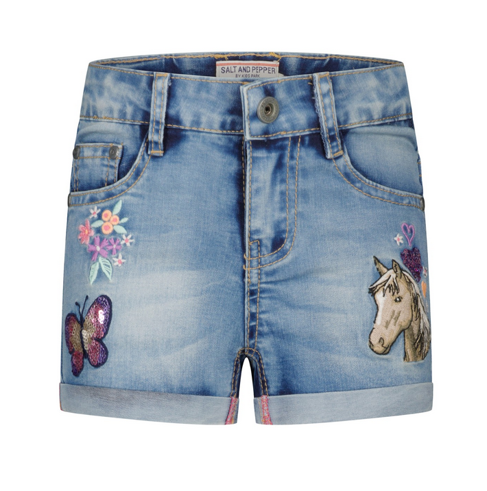 Salt And Pepper Mädchen Shorts 5632028831 – mid blue
