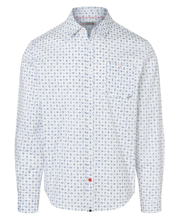 Timezone Herren Printed Classic Shirt