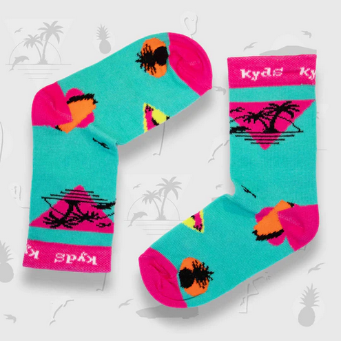 kyds Kinder Crew Socks - Miami Beach