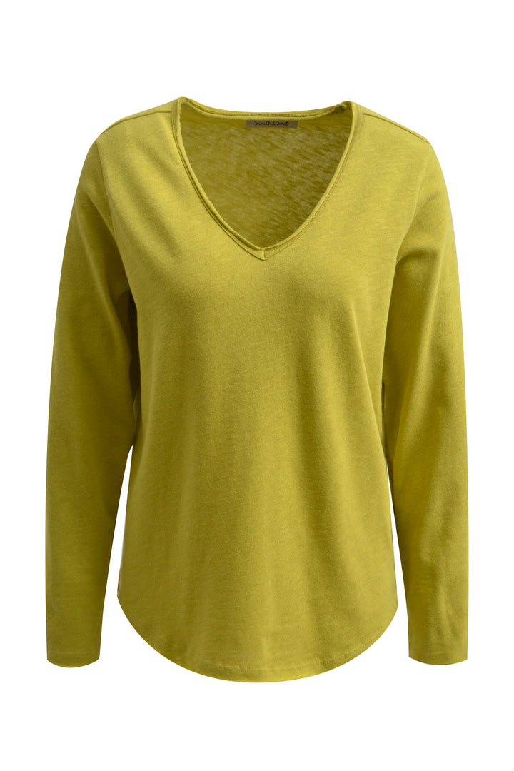 Smith & Soul Damen Longsleeve Basic Sweat V-neck