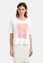 Smith & Soul Damen Boxy T-Shirt Cocktail Print