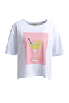 Smith & Soul Damen Boxy T-Shirt Cocktail Print