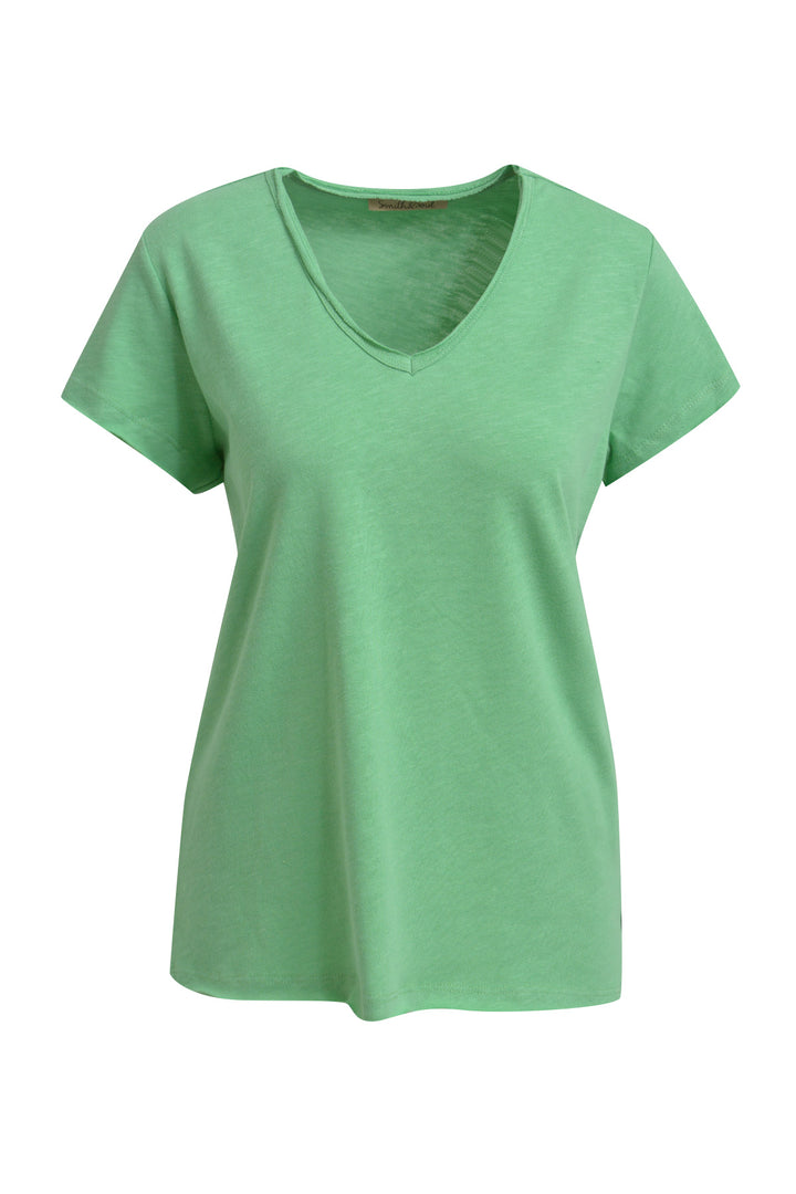 Smith & Soul Damen Basic T-Shirt V-neck