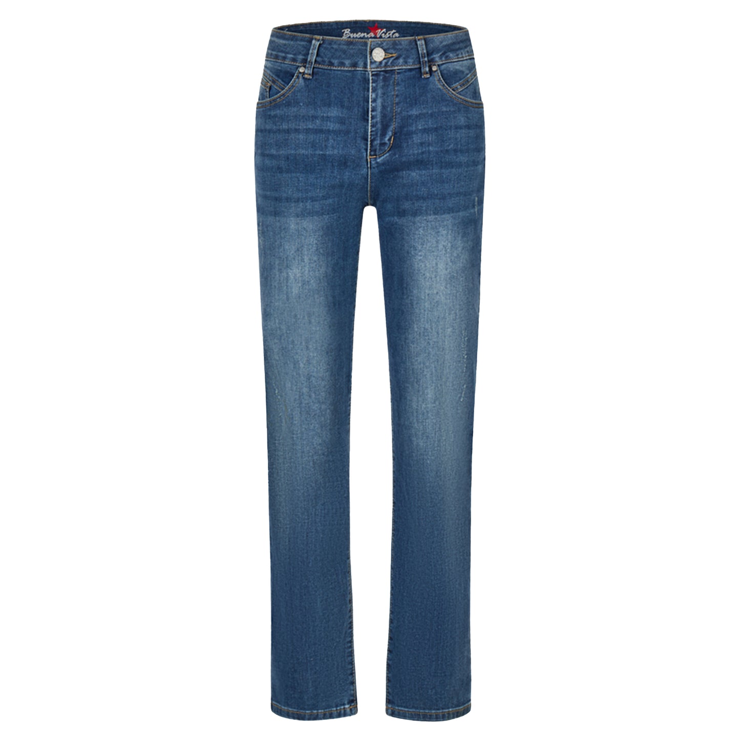 Buena Vista Damen Jeans Stella-Zip straight-S stretch denim