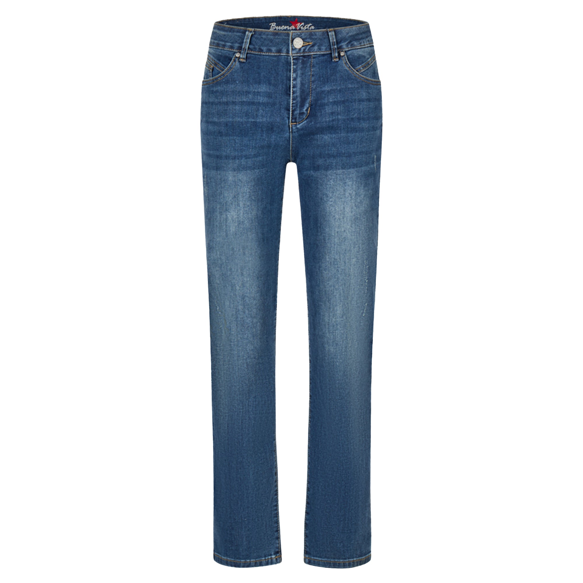 Buena Vista Damen Jeans Stella-Zip straight-S stretch denim