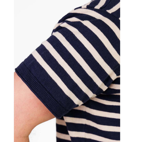 Kleinigkeit Herren T-Shirt Strick 17 Streif – frappé-navy