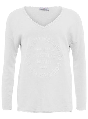 Zwillingsherz Damen Sweatshirt BW "Positive Mind"