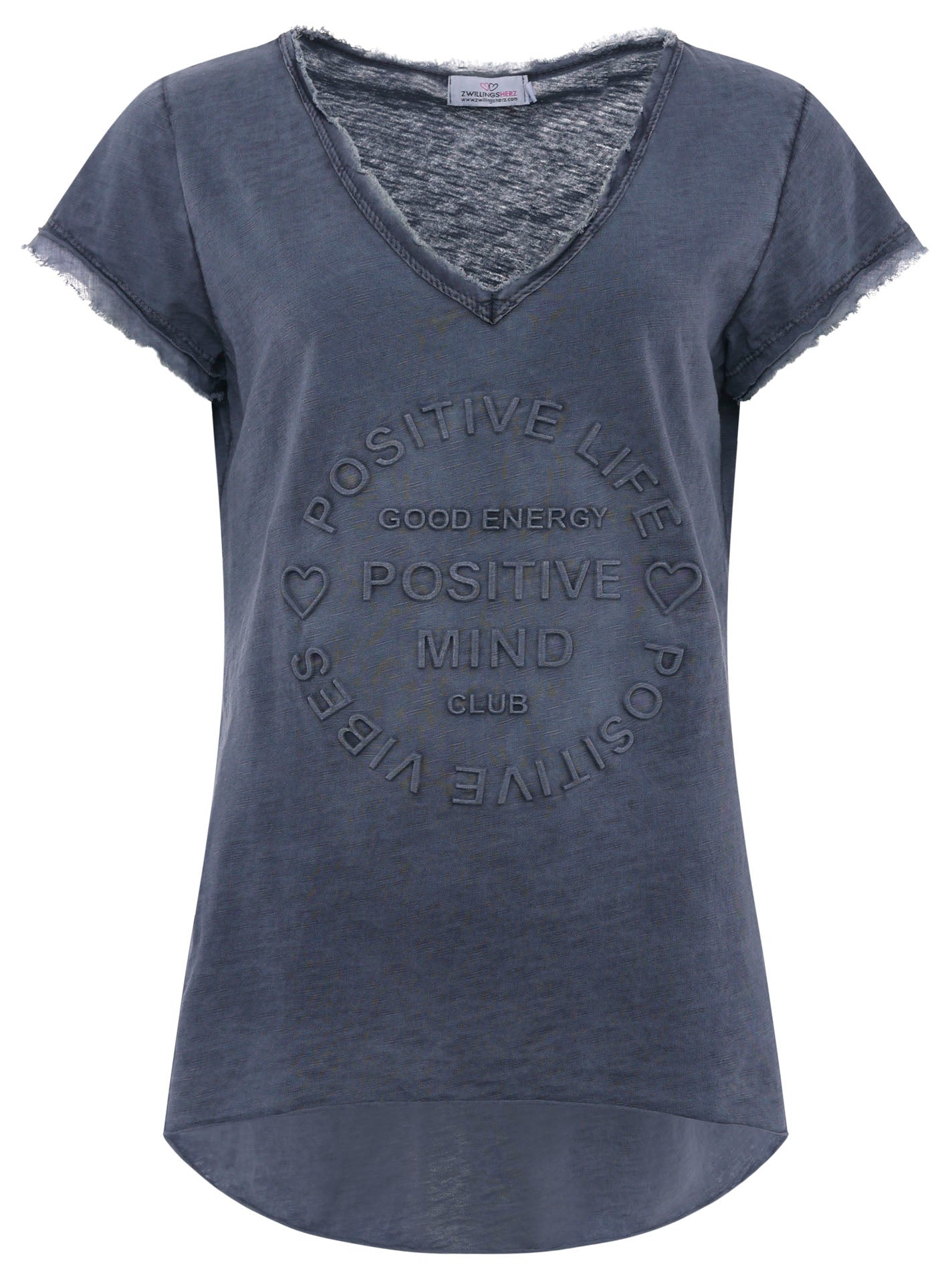 Zwillingsherz Damen T-Shirt BW "Positive Mind"