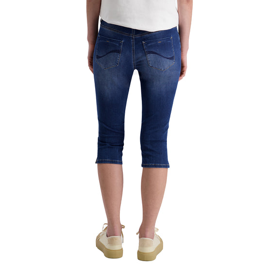 Timezone Damen Jeans Caprihose  AleenaTZ 3/4  – brisk blue wash