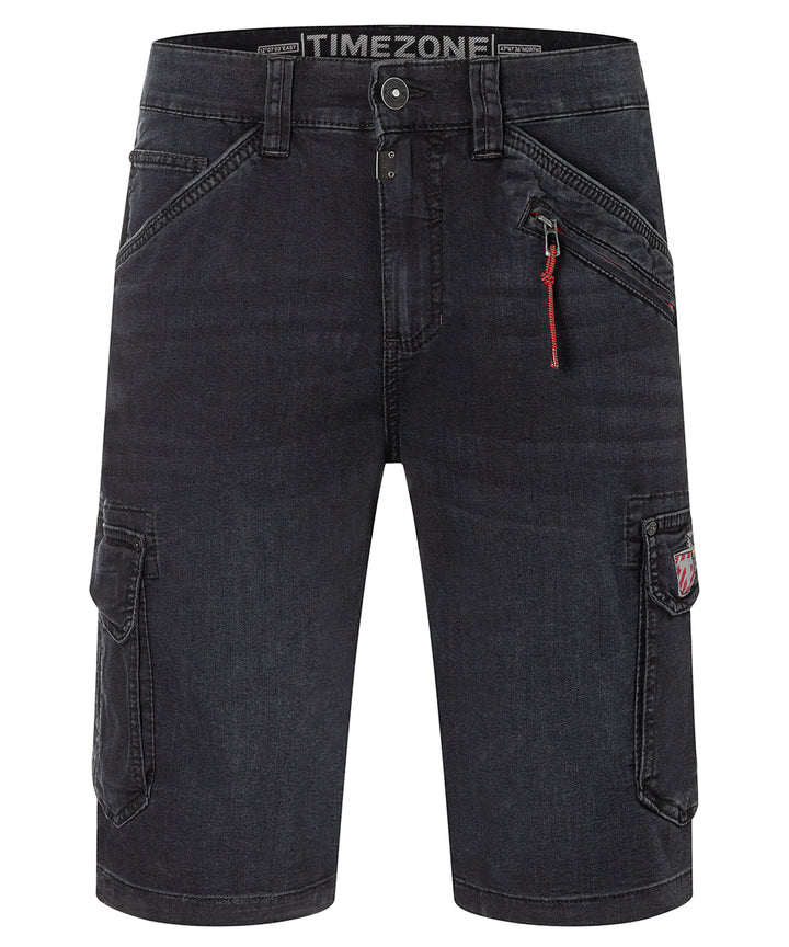 Timezone Herren Jeans-Short RykerTZ Short – used black wash