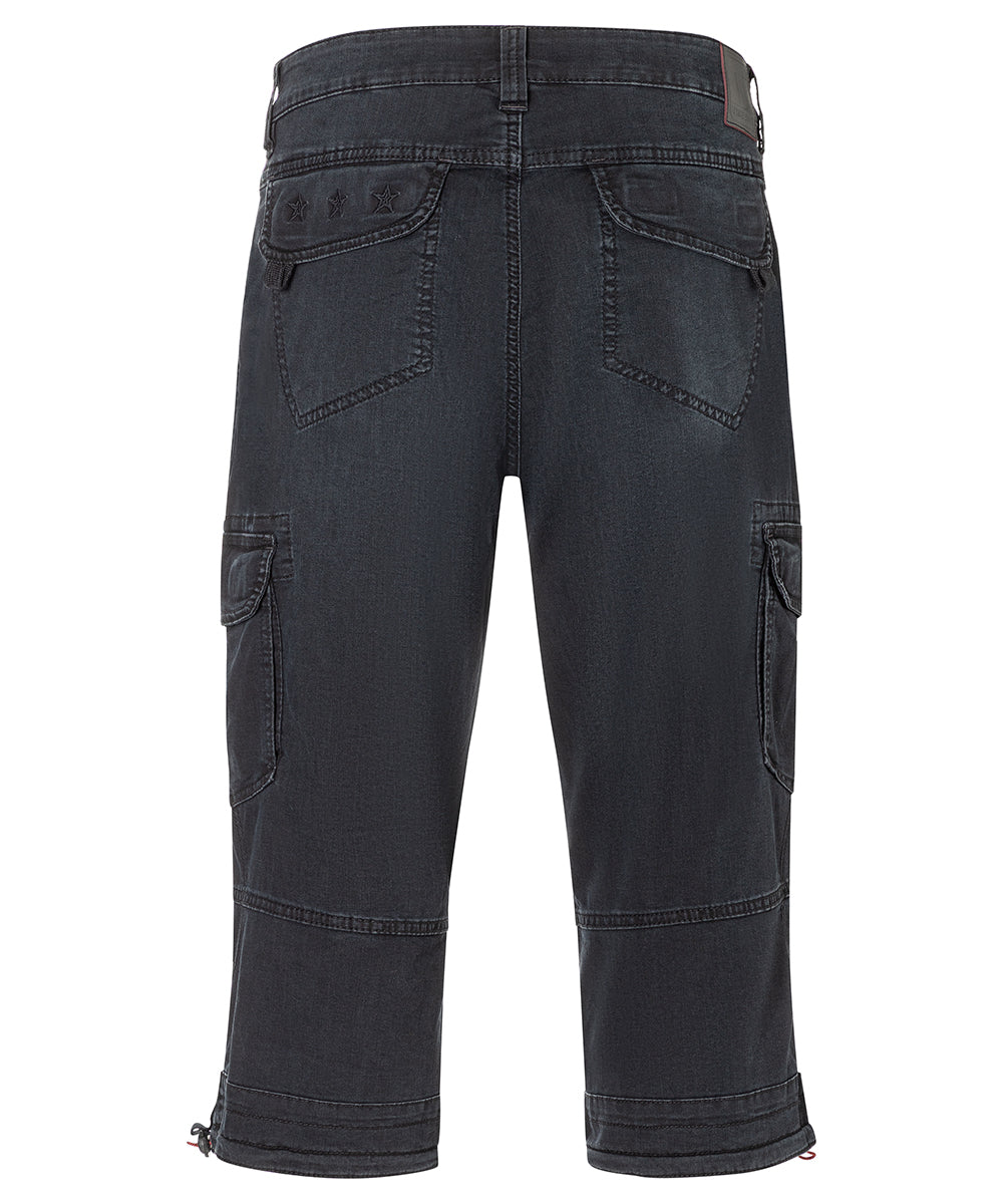 Timezone Herren Jeans-Short Loose MilesTZ – used black wash
