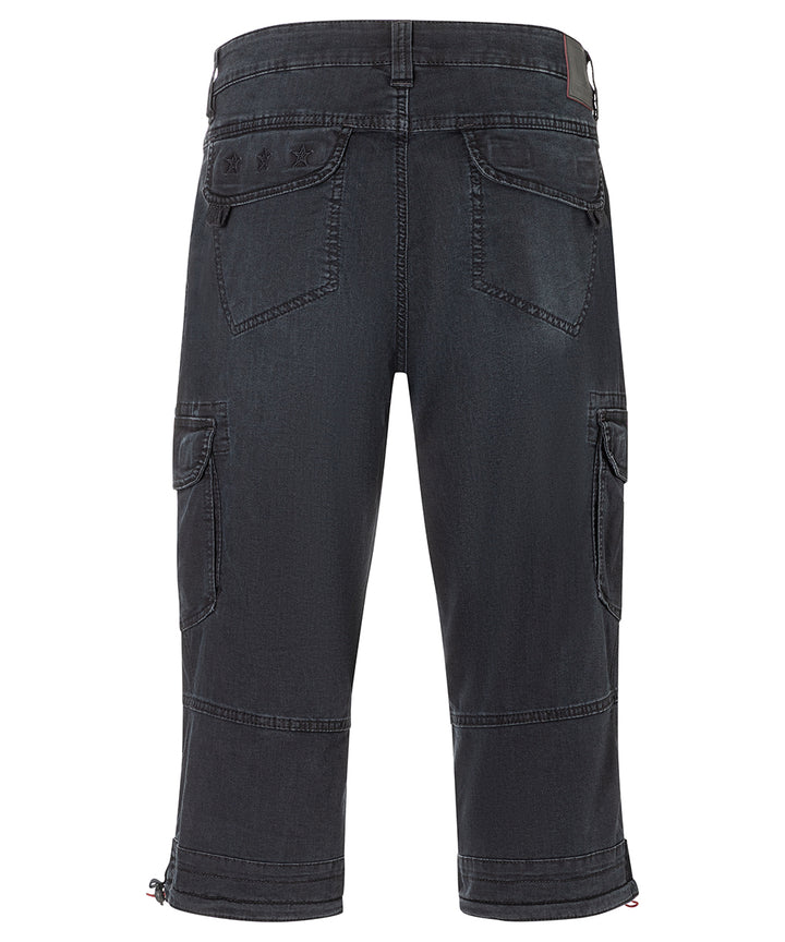 Timezone Herren Jeans-Short Loose MilesTZ – used black wash