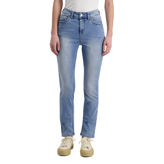 Timezone Damen Jeans TahilaTZ Womanshape - bleach blue wash