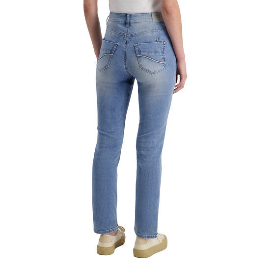 Timezone Damen Jeans TahilaTZ Womanshape - bleach blue wash
