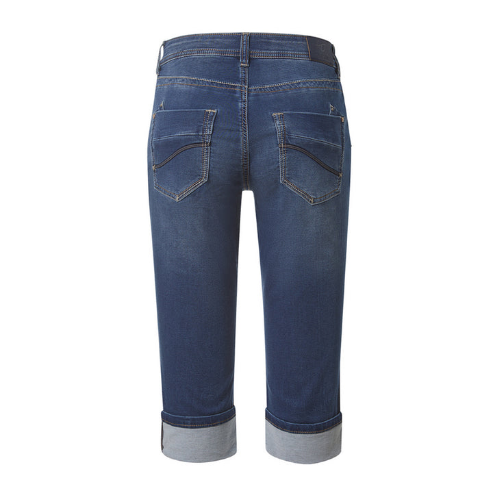 Timezone Damen Jeans Capri TaliTZ 3/4 – brisk blue wash