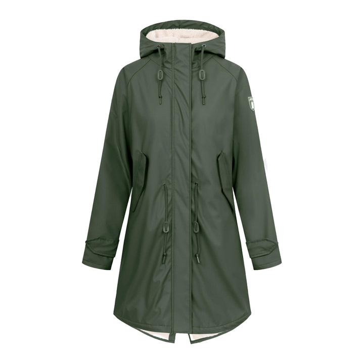 Derbe Damen Regenjacke Friese Tidaholm - olive/off white