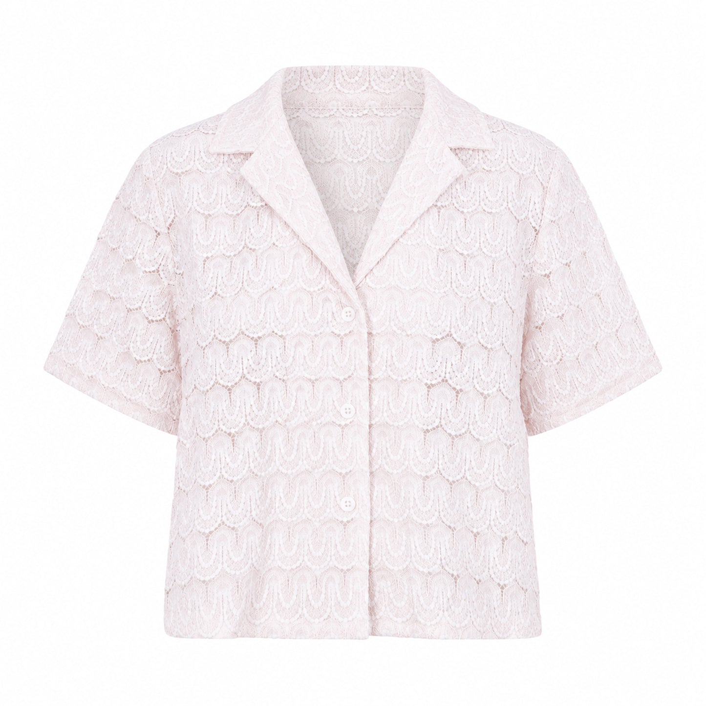 Kleinigkeit Damen Bluse Tine Strickler Crop Shört