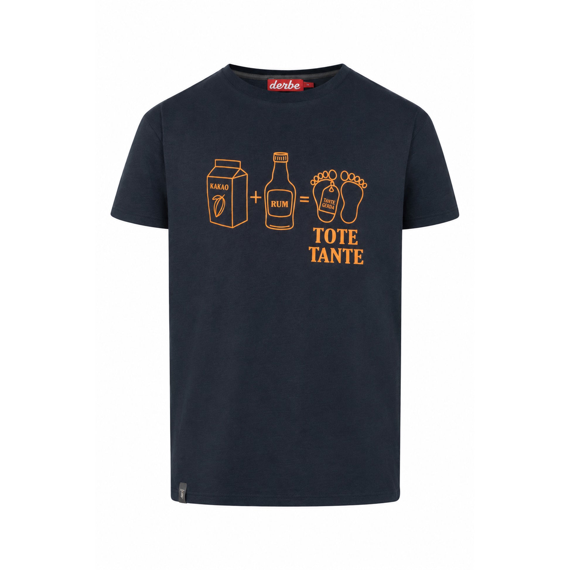 Derbe Herren T-Shirt Tote Tante – navy