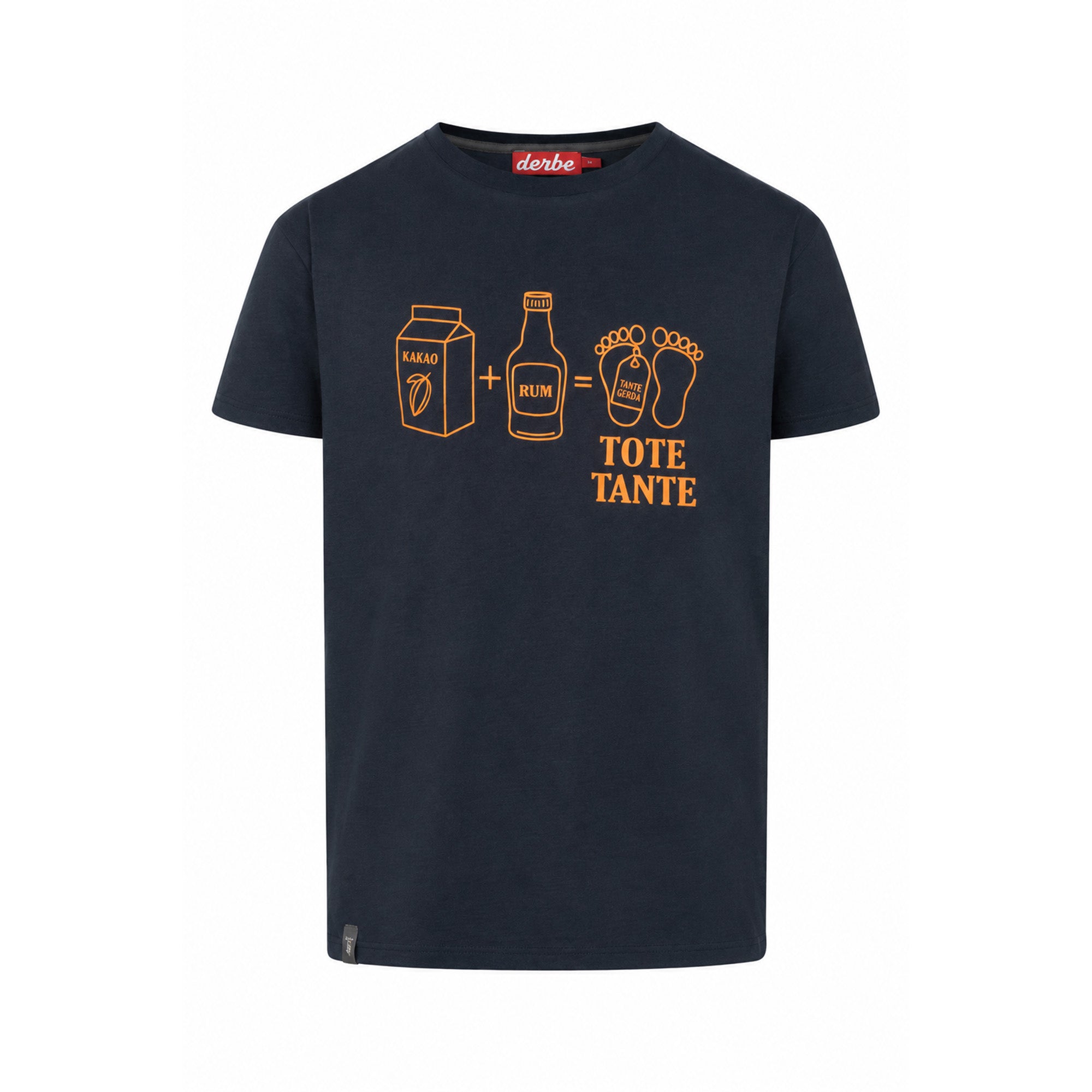 Derbe Herren T-Shirt Tote Tante – navy