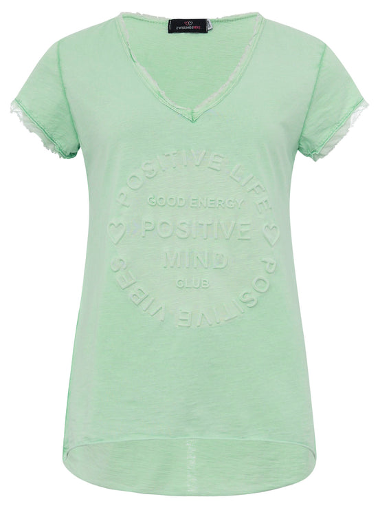 Zwillingsherz Damen T-Shirt BW "Positive Mind"