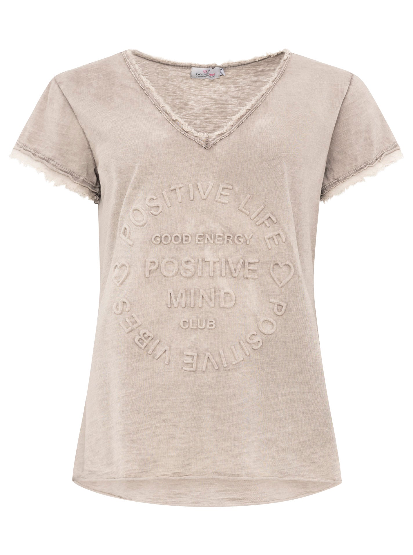 Zwillingsherz Damen T-Shirt BW "Positive Mind"