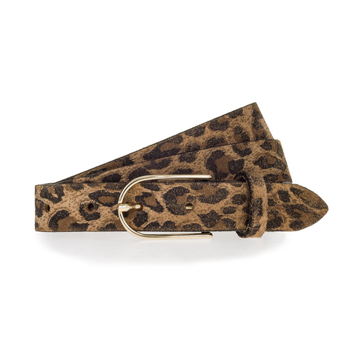 Vanzetti Damen Accessoires Ledergürtel Leoparenmuster V6218A6725