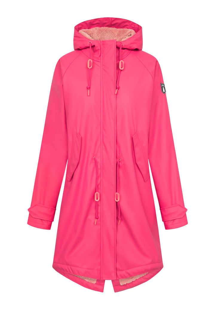 Derbe Damen Regenjacke Friese Tidaholm - azalea/rose tan