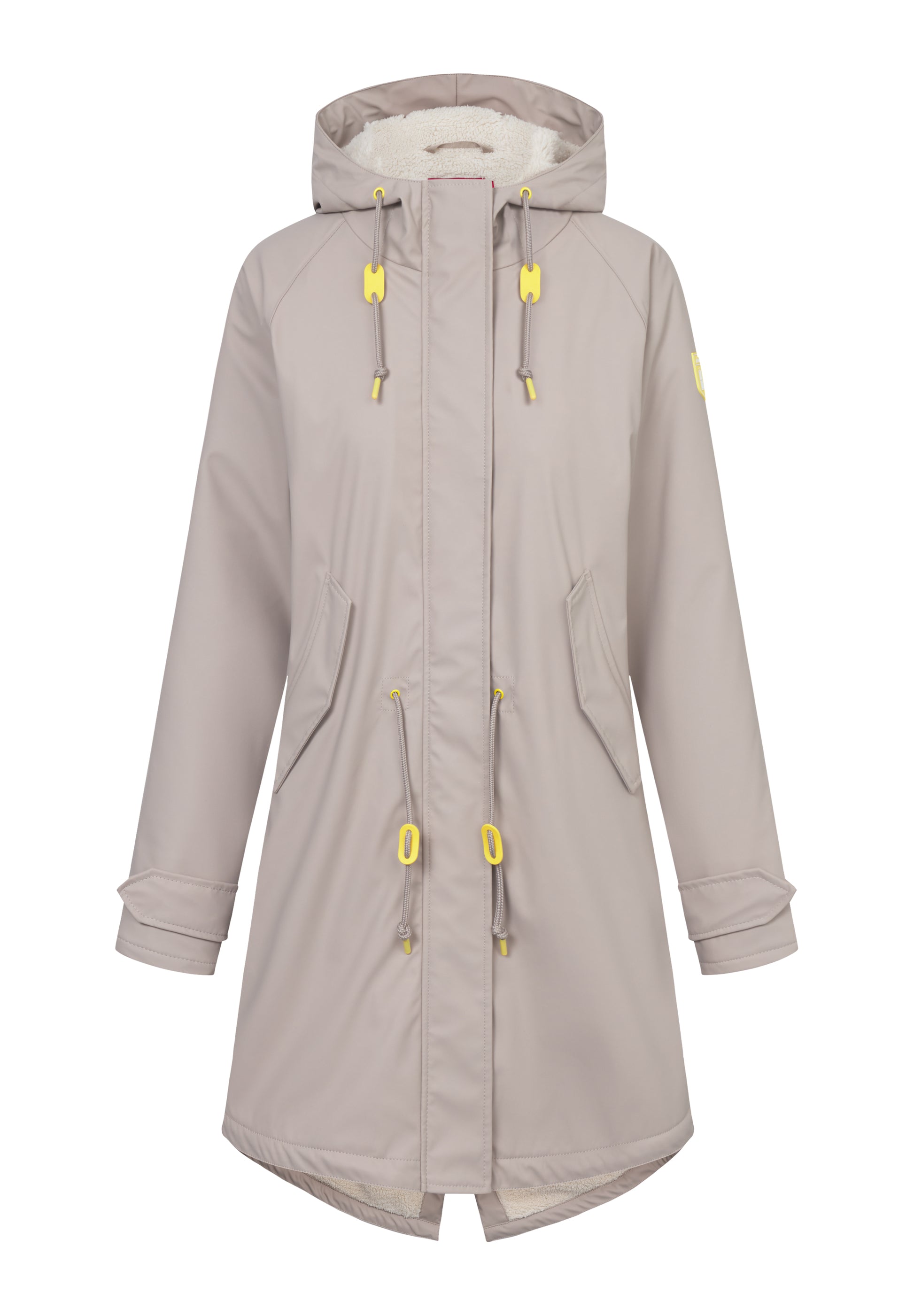 Derbe Damen Regenjacke Friese Tidaholm - cobblestone/off white
