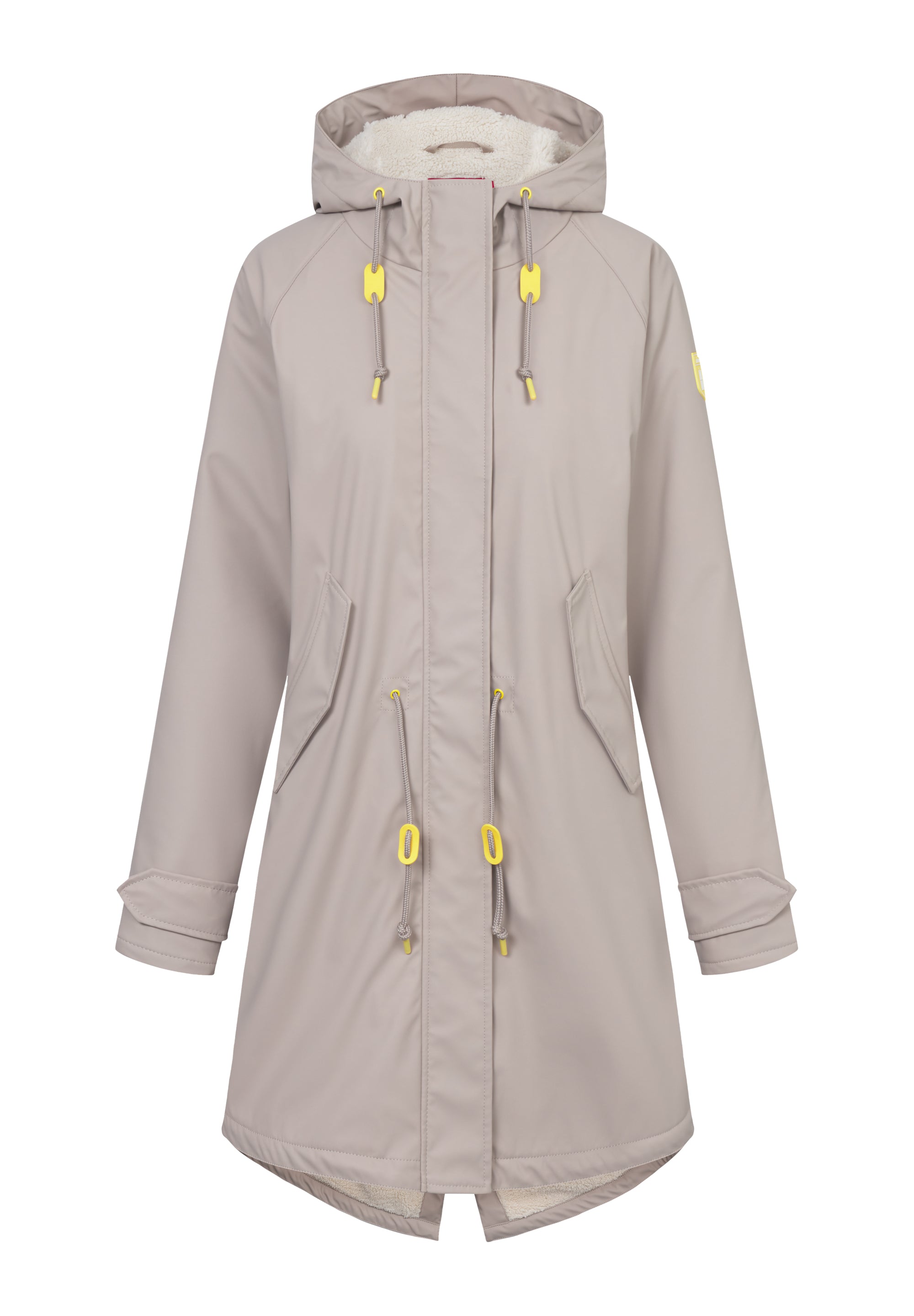 Derbe Damen Regenjacke Friese Tidaholm - cobblestone/off white