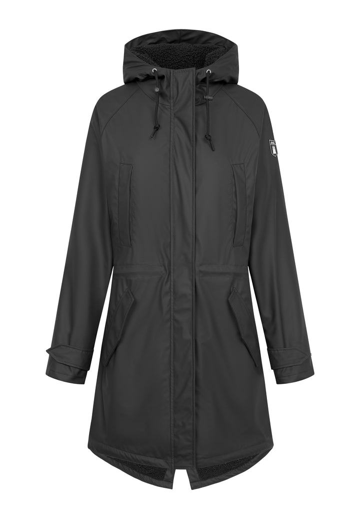Derbe Damen Regenjacke Friese Tidaholm - glitter jet black/glitter
