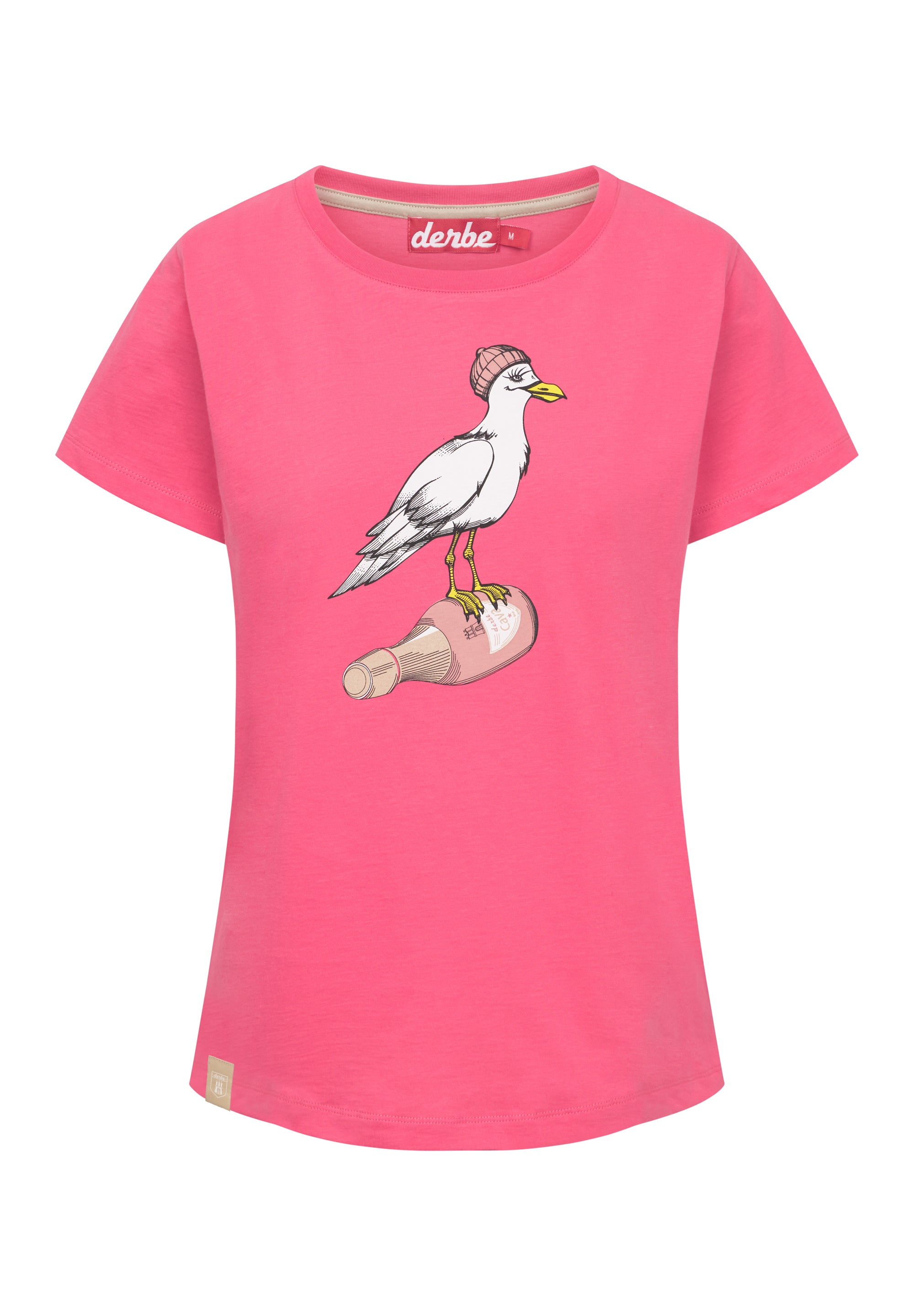 Derbe Damen T-Shirt Sturmmöwin - azalea/rose tan