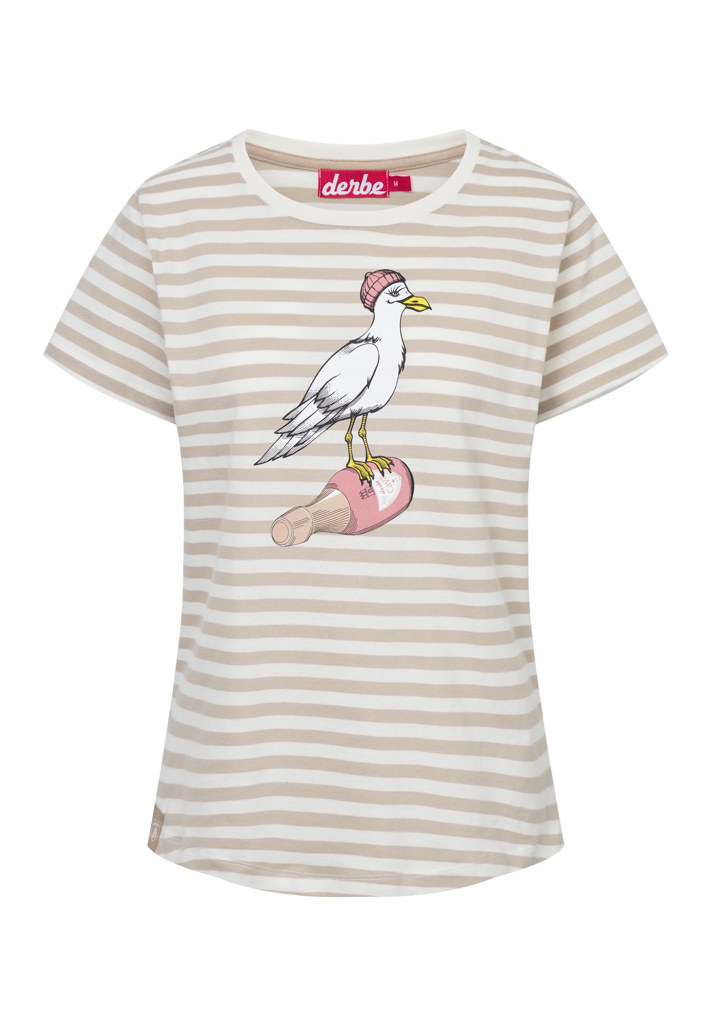 Derbe Damen T-Shirt Sturmmöwin - striped