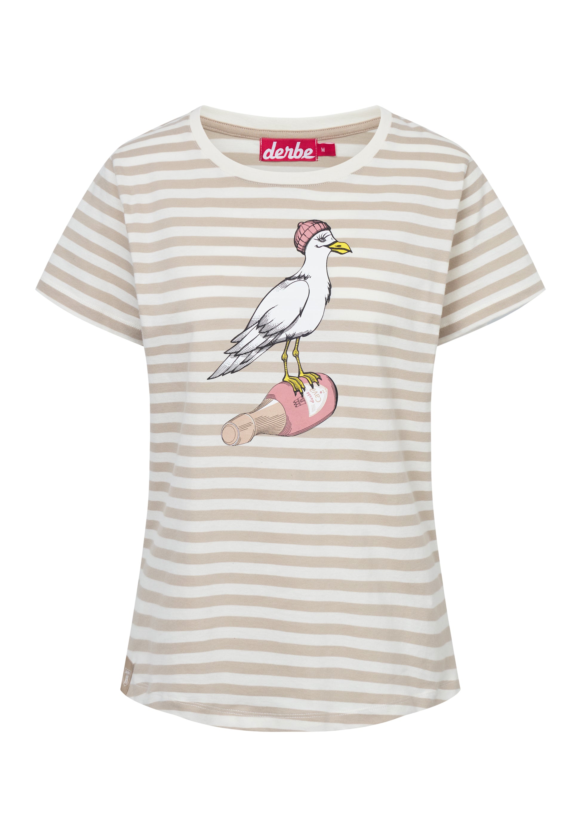 Derbe Damen T-Shirt Sturmmöwin - striped