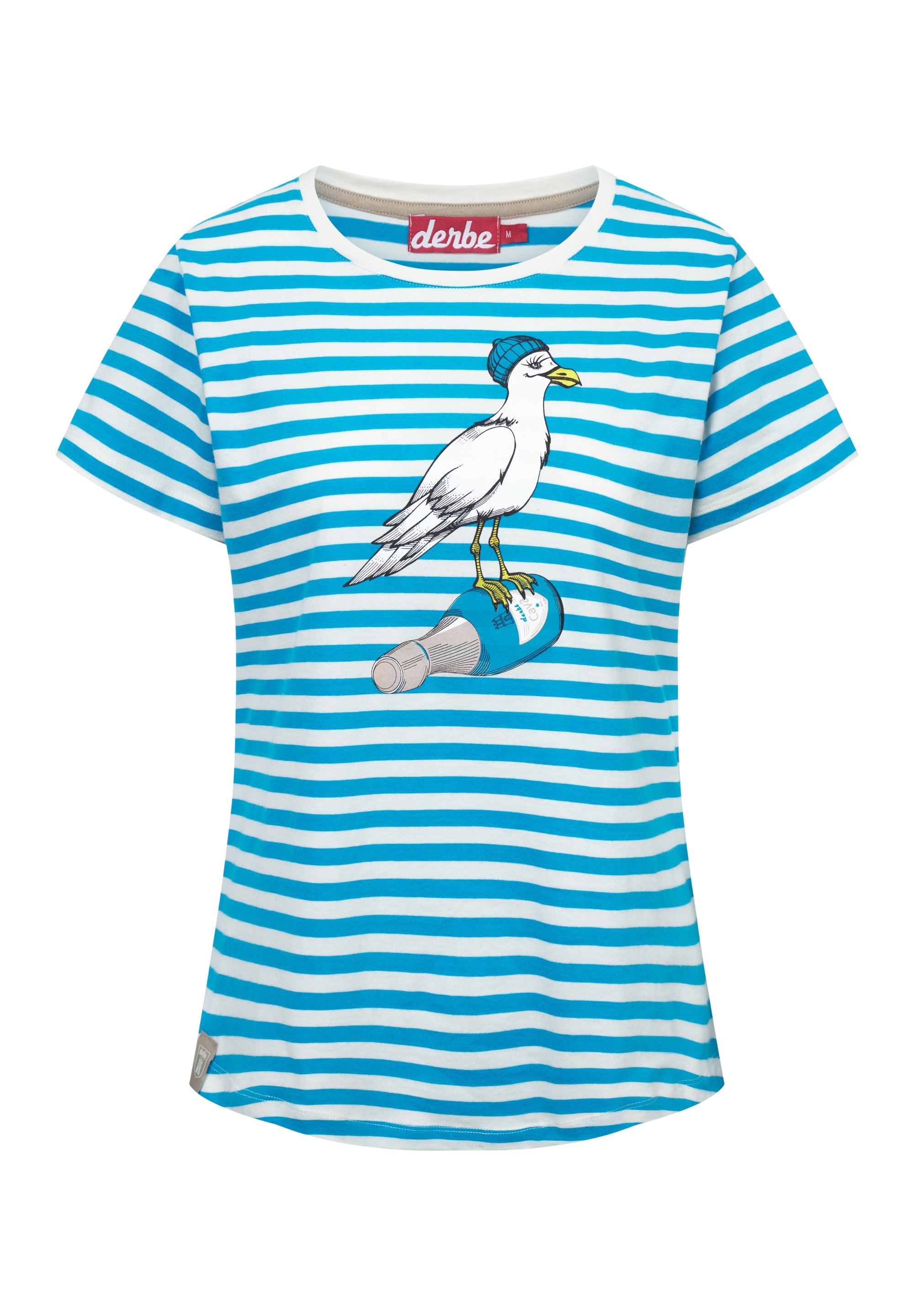 Derbe Damen T-Shirt Sturmmöwin - striped