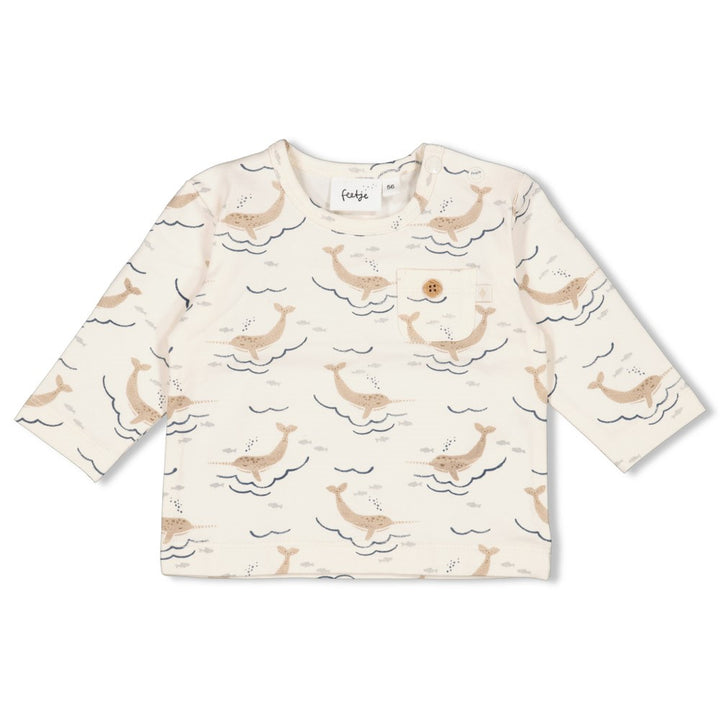 Feetje Baby Jungen Langarmshirt AOP - Narwal 51602586