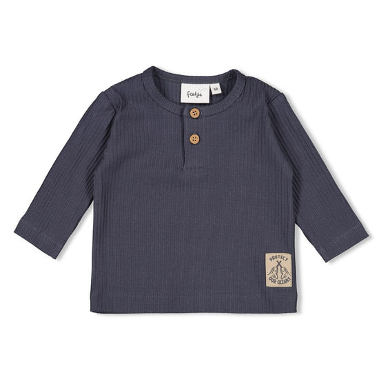 Feetje Baby Jungs Gerippte Longsleeve - Narwal 51602592
