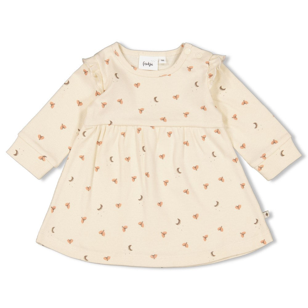 Feetje Baby Mädchen Geripptes Kleid Rüschen AOP - Dancing In The Moonlight 51400555