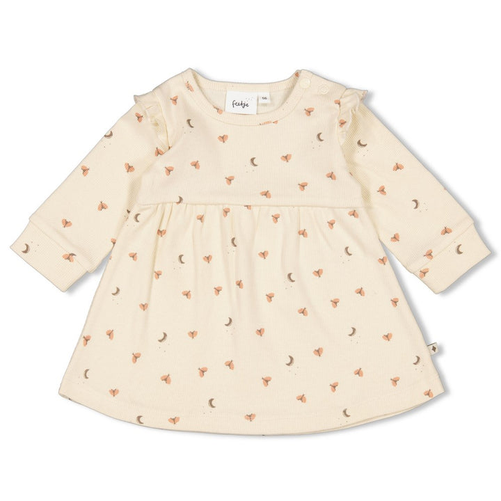 Feetje Baby Mädchen Geripptes Kleid Rüschen AOP - Dancing In The Moonlight 51400555