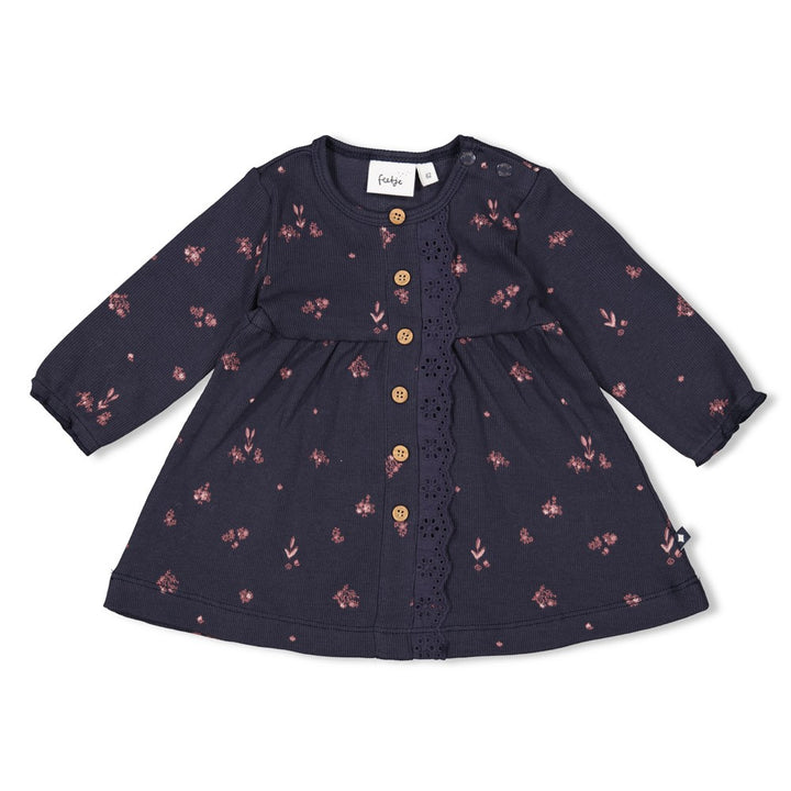 Feetje Baby Mädchen Geripptes Kleid AOP - Swanlake 51400564
