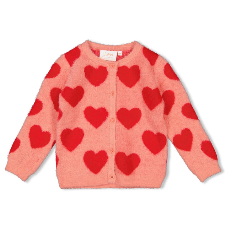 Jubel Mädchen Strickjacke AOP - Queen Of Hearts 91300181