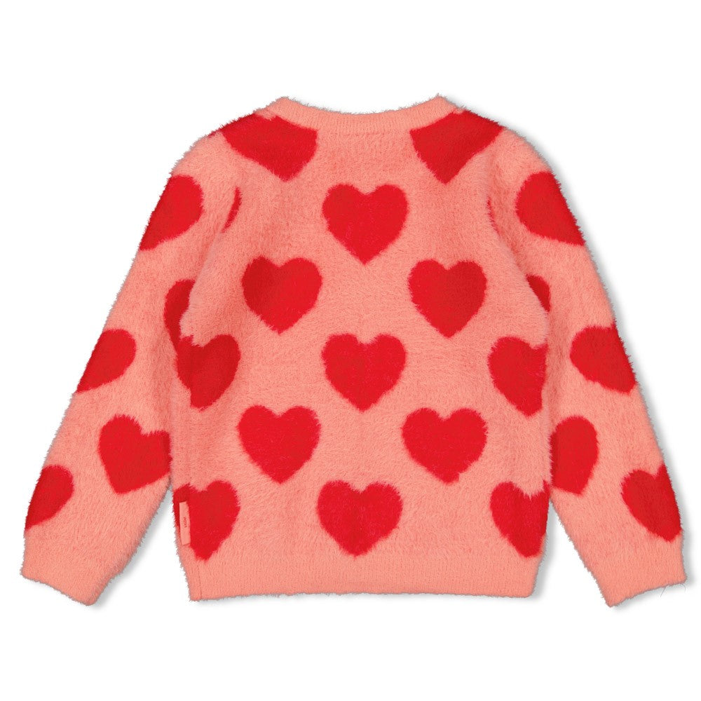 Jubel Mädchen Strickjacke AOP - Queen Of Hearts 91300181