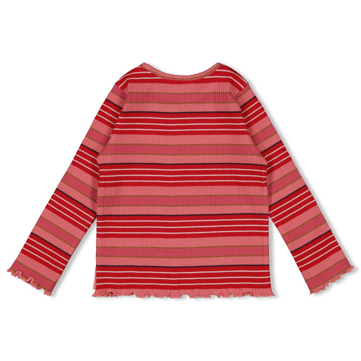 Jubel Mädchen Gerippte Longsleeve Ringel - Queen Of Hearts 91600441