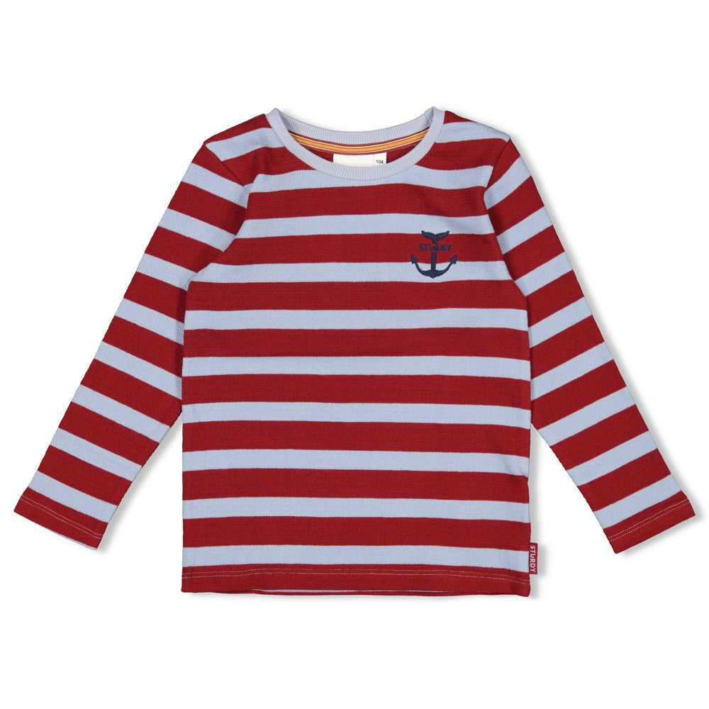 Sturdy Jungs Gerippte Longsleeve Ringel - Waves and Whales 71600639