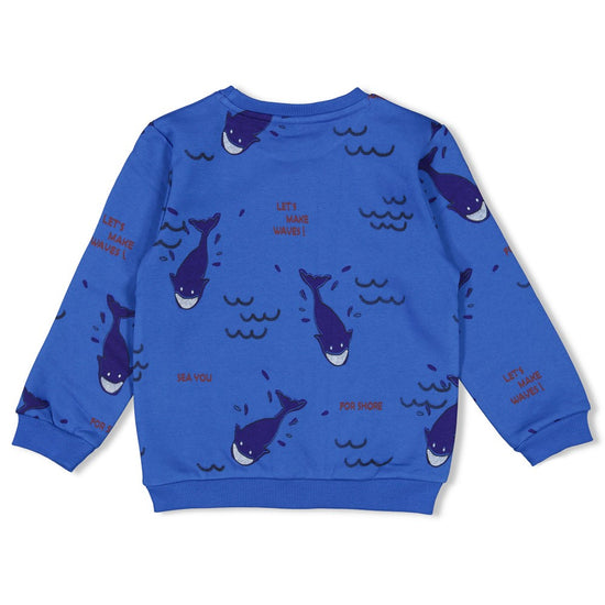 Sturdy Jungs Sweater AOP - Waves and Whales 71600646